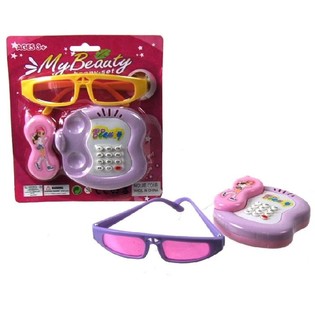 GAFAS DE SOL CON TELÉFONO DE JUGUETE (6 uds.)