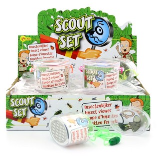 Caja de insectos con lupa (12 uds.)