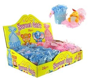 Caja de Regalo para Bebé con Caramelos y Peluche (24 uds.)