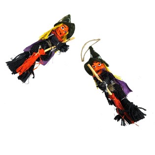 BRUJA VOLADORA EN ESCOBA 14 CM (20 uds.)