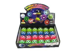 Pelota Rebotona Luminosa con Ojos en Expositor (24 uds.)