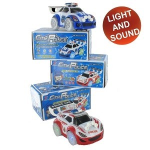 Coche de Polic&iacute;a de Carreras Bump & Go (2 uds.)