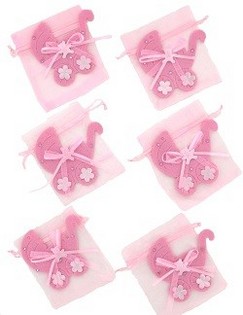 Bolsa de Regalo de Nacimiento - Rosa Bebé (12 uds.)