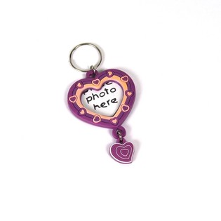 Llavero Portafotos de Corazón - Morado (34 uds.)