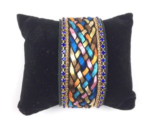 Pulsera Estilo Ibiza Azul (1 ud.) - Cierre Magnético