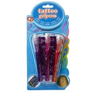 3 Bolígrafos de Gel para Tatuajes en Blíster (12 ud.)