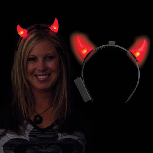 Cuernos de Demonio con LED (12 uds.)