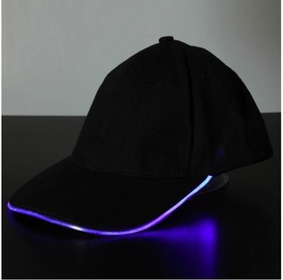 GORRA LED LUMINOSA / PARTY CAPS - COLOR: MORADO (12 uds.)