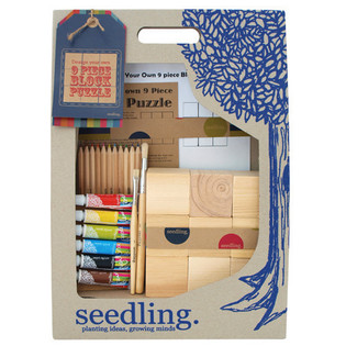 Kit de Manualidades Seedling - Diseña tu propio Puzzle de Bloques de 9 Piezas