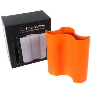 D-ZN - Jarrón de Flores Flowerwave - Naranja (1 ud.)
