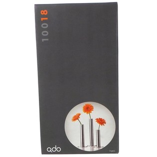 QDO - Jarrones de Acero Inoxidable para 1 Flor, Set de 3 (1 set)