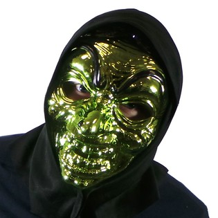 MÁSCARA DE BRUJA BRILLANTE (6 uds.)