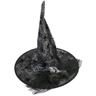 Sombrero de bruja de lujo decorado para niños (6 uds.)