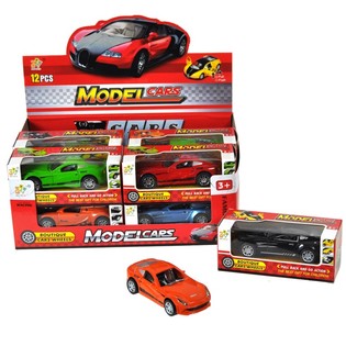 Coches de Deportes de Fricción en Expositor (12 uds.)