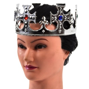 Corona Real Plateada - Modelo Cruz (12 uds.)