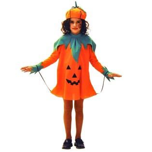 Vestido de Calabaza para Niños - Talla 98