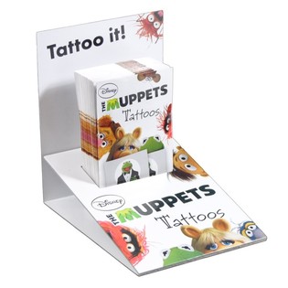 Tatuajes Disney de 2 piezas en expositor - Modelo: Los Muppets (50 uds.)