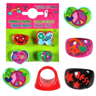 SET DE 4 ANILLOS INFANTILES EN CARTÓN (15 sets)