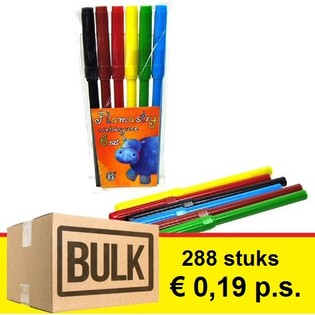***OFERTA POR VOLUMEN*** SET DE 6 ROTULADORES (288 uds.)