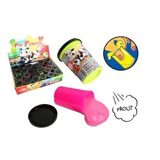 SLIME PUTTY APESTOSO COLORES NE&Oacute;N EN EXPOSITOR, 70g (24 uds)