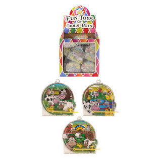 Mini Pinball para Tómbola Animales de la Granja en Expositor (108 uds.)