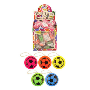 YO-YO DE F&Uacute;TBOL EN EXPOSITOR (72 uds)