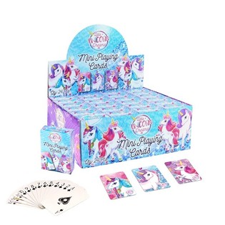 MINI CARTAS DE JUEGO &ndash; MODELO: UNICORNIO EN EXPOSITOR (24 uds.)