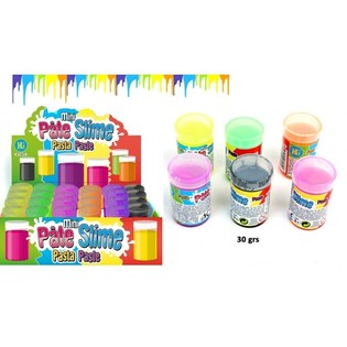 Mini Slime de Colores en Barril (30g) - Display de 24
