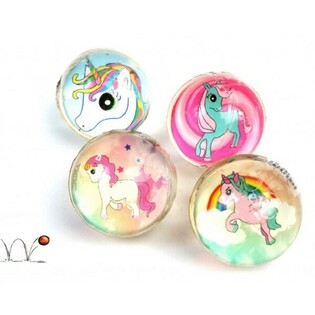 PELOTAS SALTARINAS UNICORNIO, 3 CM (48 uds.)