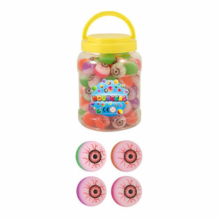 PELOTAS SALTARINAS OJOS, 3,3 cm (72 uds.)