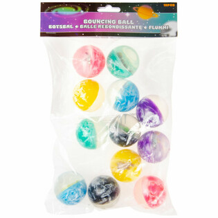 Pelotas Saltarinas Espacio / Universo Ø 4,5 cm (12 ud.)