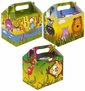 Caja de Menú Infantil – Selva – 14 x 9,5 x 18 cm (12 uds.)