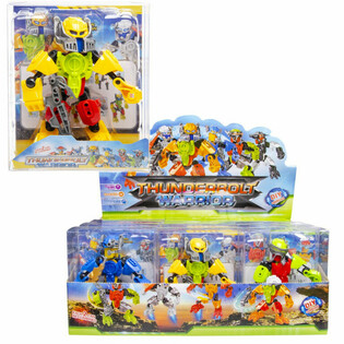 THUNDERBOLT ROBOT WARRIOR FIGURA DE ACCIÓN EN EXPOSITOR (12 unidades)
