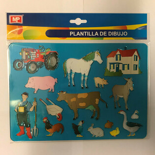 PLANTILLA DE DIBUJO – GRANJA (12 uds.)