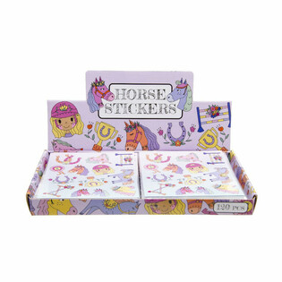 Expositor Pegatinas Divertidas Caballos (120 uds.)