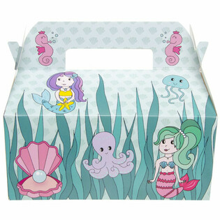 Caja de Menú Infantil Sirena - 22,5 x 12 x 9,5 cm (24 uds.)