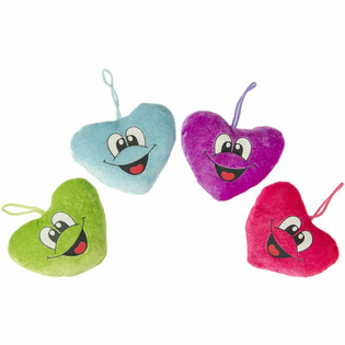CORAZONES DE PELUCHE CON CARA - MIX (24 uds.)