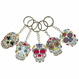 Llaveros de Calavera Retro (48 uds.)