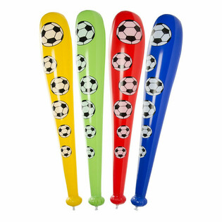 Bate de fútbol inflable grande, 84cm de largo (12 uds.)