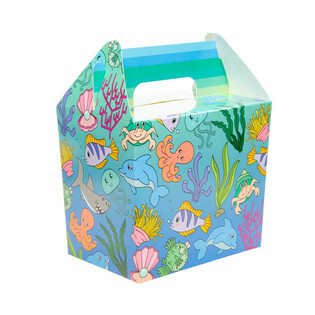 Cajitas para Menú / Cajitas de Regalo Animales Marinos (12 uds)