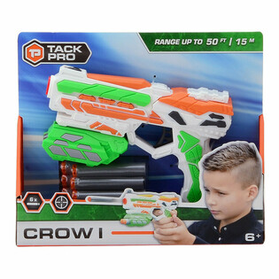 Pistola Tack Pro Crow I con 6 Dardos Suaves