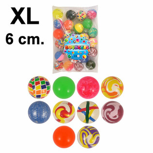 Pelotas Saltarinas XL Mix Ø6cm (25 unidades)