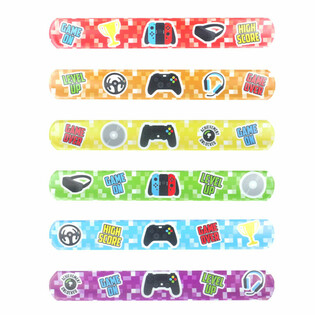 Pulseras Slap Gamer - Mix (120 unidades)