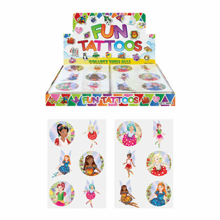 Tatuajes Divertidos - Expositor de Hadas (96 unidades)