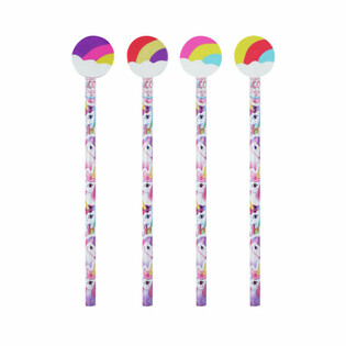 Lápiz de Unicornio Arcoíris con Goma (24 uds.)