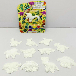 Set Pinta tu Propia Tarjeta de Dinosaurio (12 unidades)