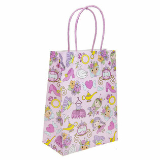 Bolsas de Regalo de Papel de Princesas - 16x9x22 cm (12 unidades)
