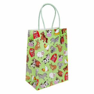 Bolsas de Regalo de Papel Animales de la Granja (12 Unidades)