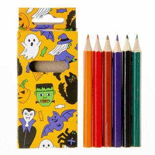 Set de 6 lápices de colores Halloween (24 unidades)