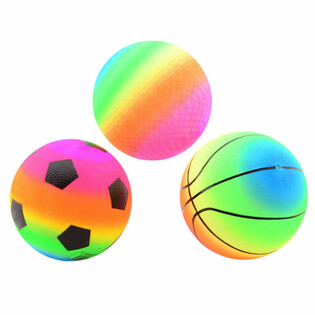 PELOTAS ARCOÍRIS DISEÑO MIXTO Ø23 Cm (24 uds.)
